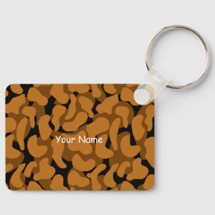 Chaveiro Amoba Modern Organic Shapes Abstrato Orange