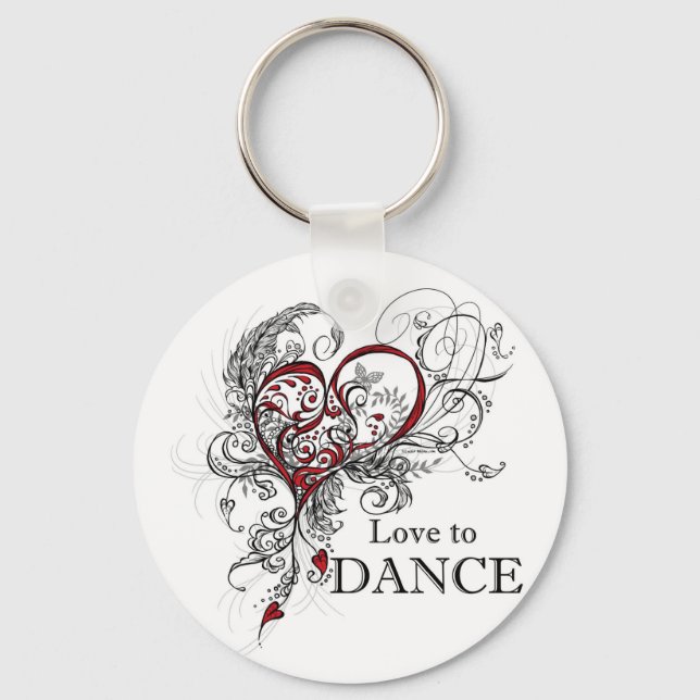 Chaveiro Amor à Cadeia-Chave Dança (Frente)