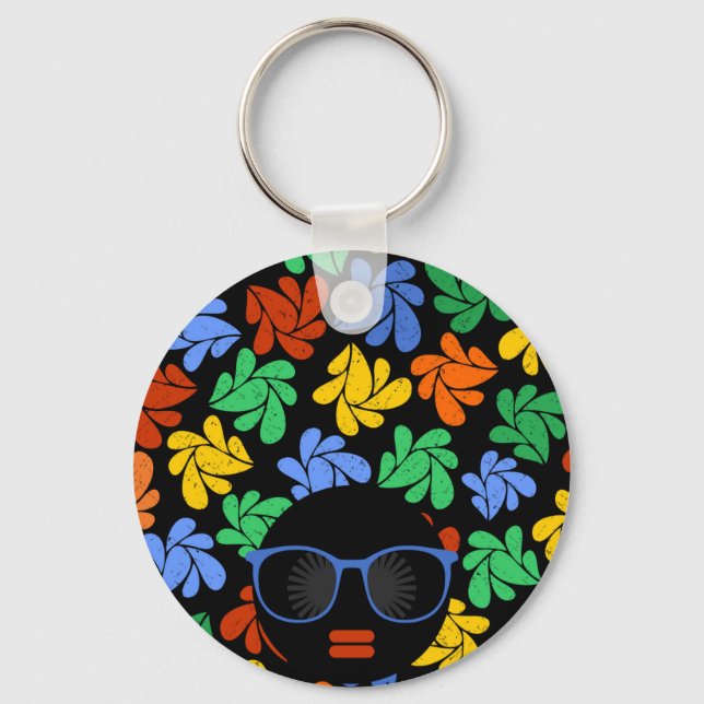 Chaveiro Amor Afro Colorido (Frente)