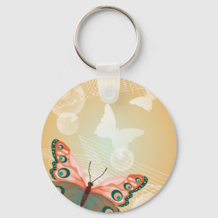 Chaveiro Amor Artístico Havaiano Aloha Casamento Borboleta