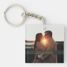 Amor com foto do aniversário moderno