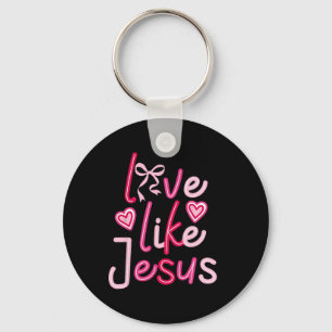 Chaveiro Amor Como Jesus Laço Coquete Dia dos Namorados
