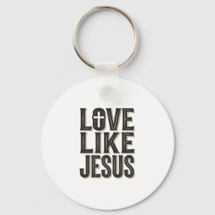 Chaveiro Amor Como Jesus Tipografia Cristã Design_1