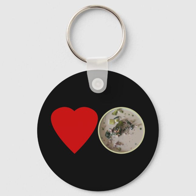 Chaveiro Amor Curry Verde Tailandês.. Comida da rua Tailând (Frente)