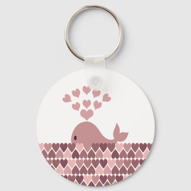 Chaveiro Amor de Baleia Rosa (Frente)