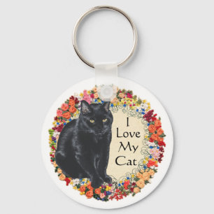 Chaveiro Amor de Gato Preto