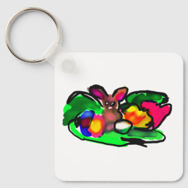 Chaveiro Amor de primavera de coelho