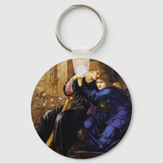 Chaveiro Amor entre as ruínas Arte Pré-Raphaelita