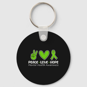 Chaveiro Amor Esperança Saúde Mental Consciência Verde Fris