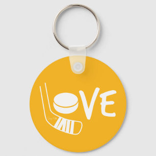 Chaveiro Amor Garotas de Hóquei Pão Amarelo