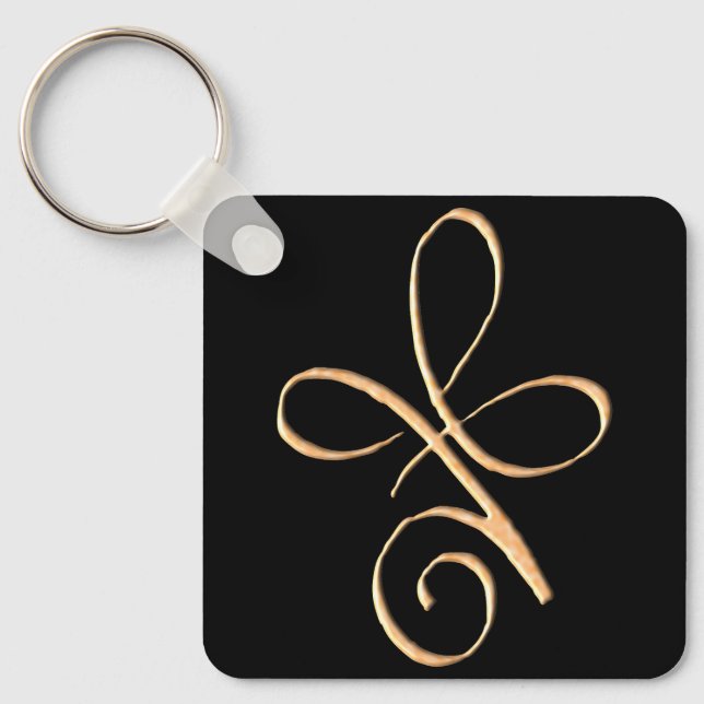 Chaveiro Amor Incondicional Dourado (Frente)