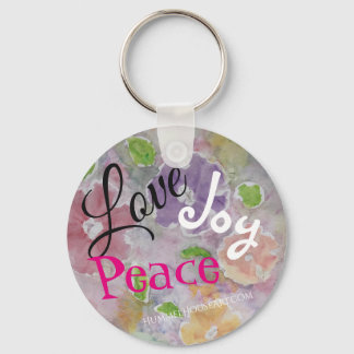 Chaveiro Amor Joy Peace Keyring