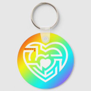 Chaveiro amor labirinto