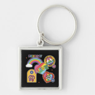 Chaveiro Amor. LGBT+Orgulho. Dia do Orgulho. Ama arco-íris.
