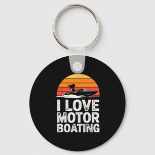 Chaveiro Amor motor de barco vintage pôr do sol lancha