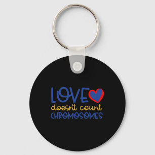 Chaveiro Amor não conta cromossomos para baixo síndrome