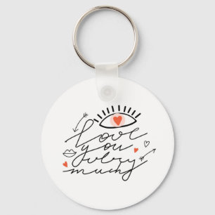 Chaveiro Amor nos Olhos: Vintage Beleza Romântica.