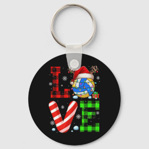 Chaveiro Amor Papais noeis De Voleibol Reindeer Engraçado