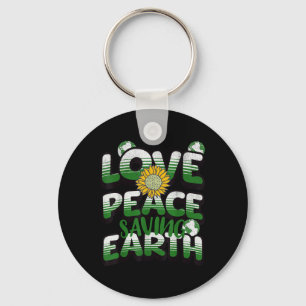 Chaveiro Amor Paz Terra Proteção Ambiental Terra Da