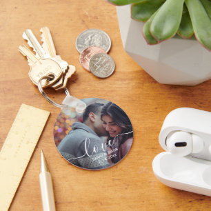 Chaveiro AMOR   Presente personalizado de casamento de foto