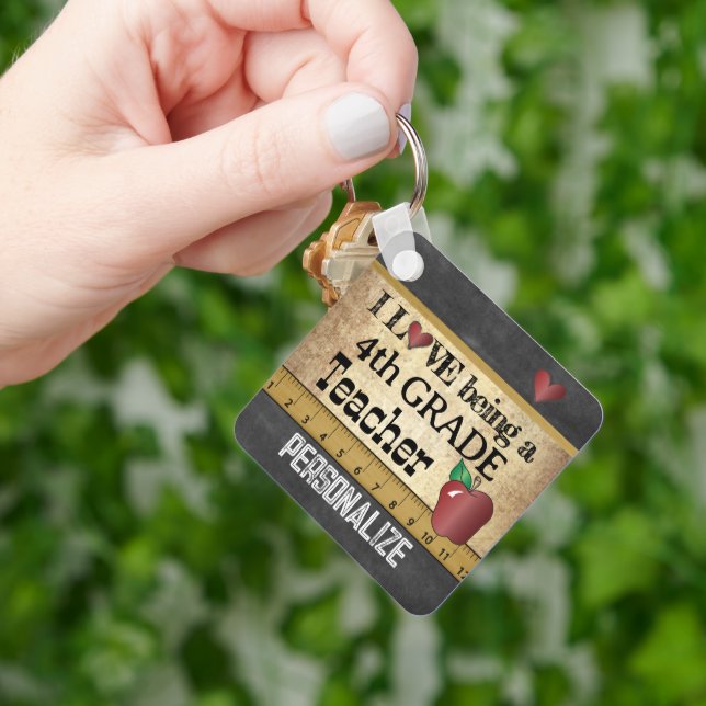 Chaveiro Amor ser professor do 4º ano (Mão)