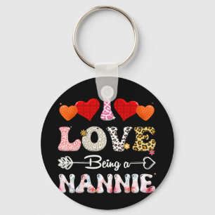 Chaveiro Amor Ser Um Nannie Leopard & Búfalo Diversão M