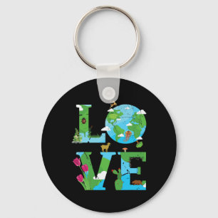 Chaveiro Amor Terra Planeta Mundial Animal Ambiental Dia do