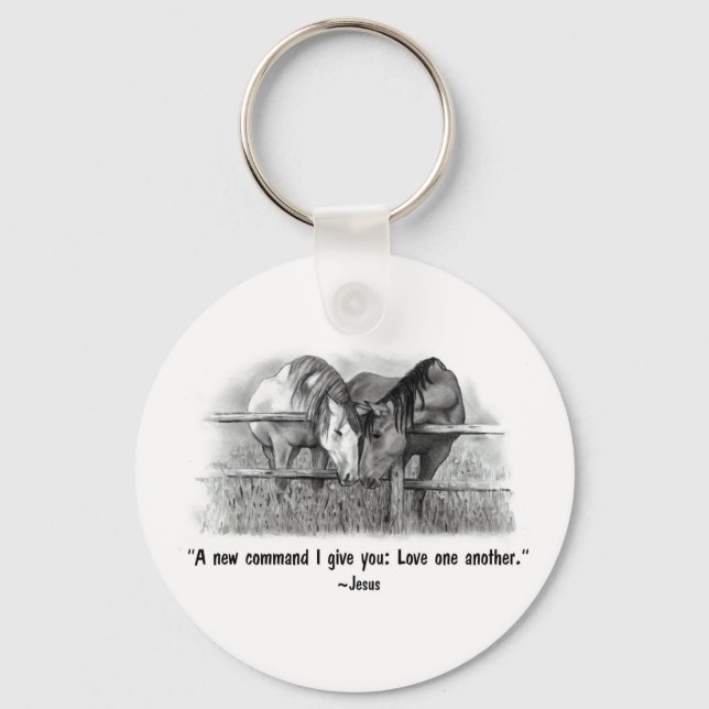 Chaveiro Amor Um Ao Outro: Jesus: Cavalos (Frente)