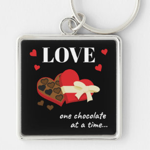 Chaveiro Amor Um Chocolate por Vez Engraçado
