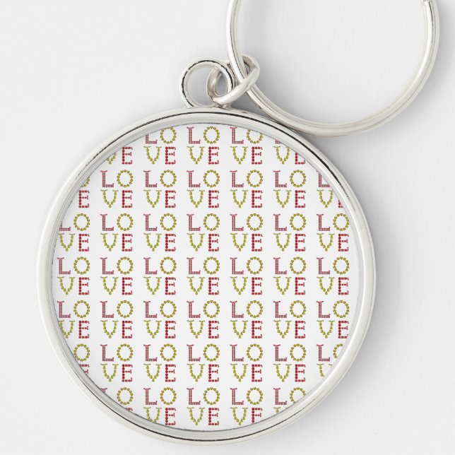 Chaveiro Amor, Vermelho e Amarelo (Frente)