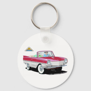 Chaveiro Amphicar branco-vermelho