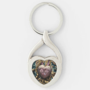 Chaveiro Amulet Crystal Heart