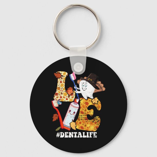 Chaveiro AMVE Dental Life Turkey Tooth outono Thanksgi (Frente)