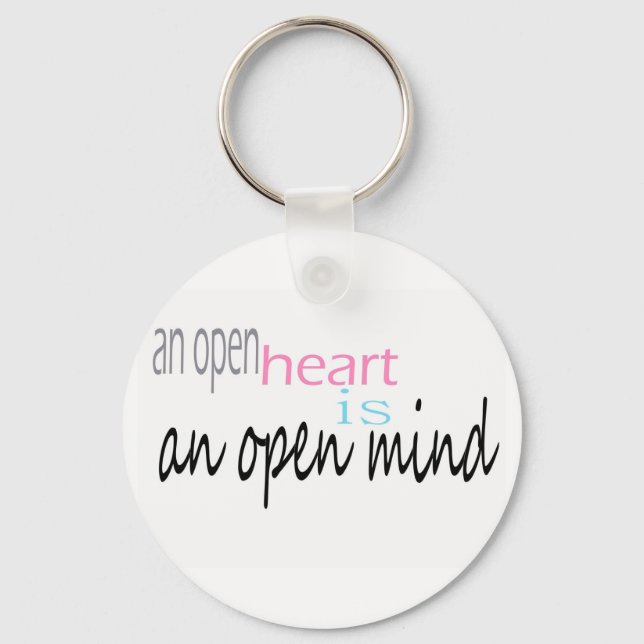 Chaveiro An open Heart is an open mind (Frente)