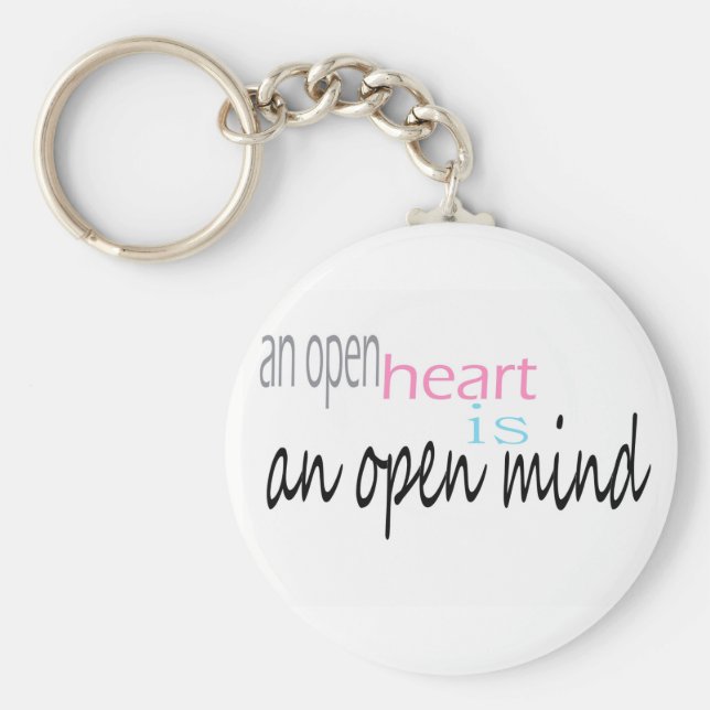 Chaveiro An open Heart is an open mind (Frente)