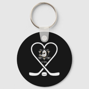 Chaveiro Anaheim Ducks Valentine Sticks Preto Nhl Licença O