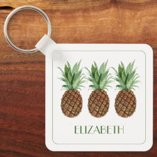 Chaveiro Ananás Tropicais de pré-disquete personalizados