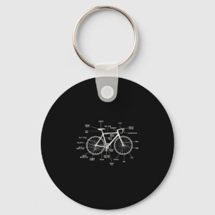 Chaveiro Anatomia da bicicleta - partes engraçadas da bicic