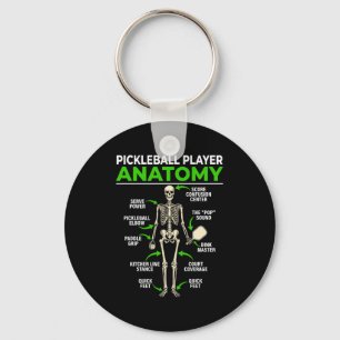 Chaveiro anatomia de jogador de pickleball engraçado dink p