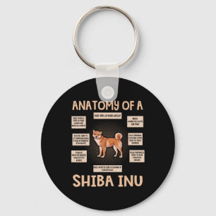 Chaveiro Anatomia De Um Presente Engraçado Shiba Inu