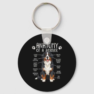 Chaveiro Anatomia Engraçada Cão Montanhês de Berna Adorável