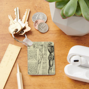 Chaveiro Anatomia Humana Masculina de Leonardo da Vinci: Mú