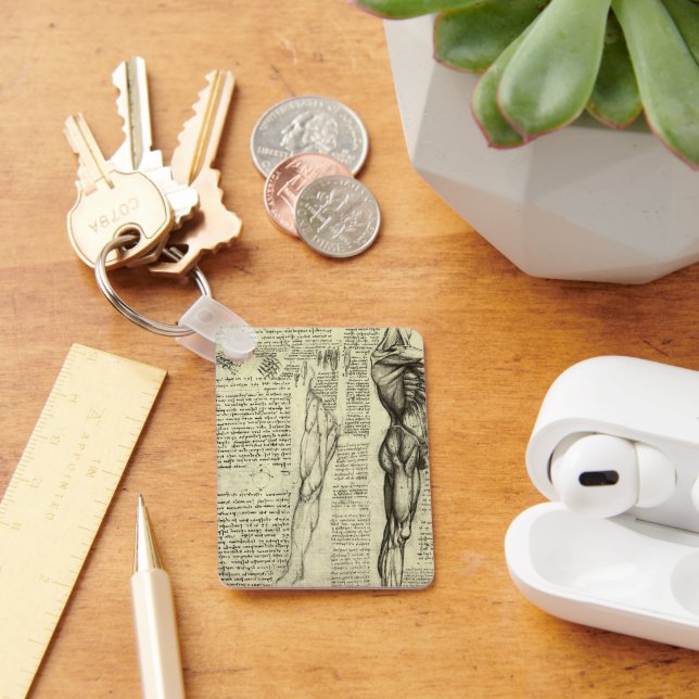 Chaveiro Anatomia Humana Masculina de Leonardo da Vinci Mús (Mesa)