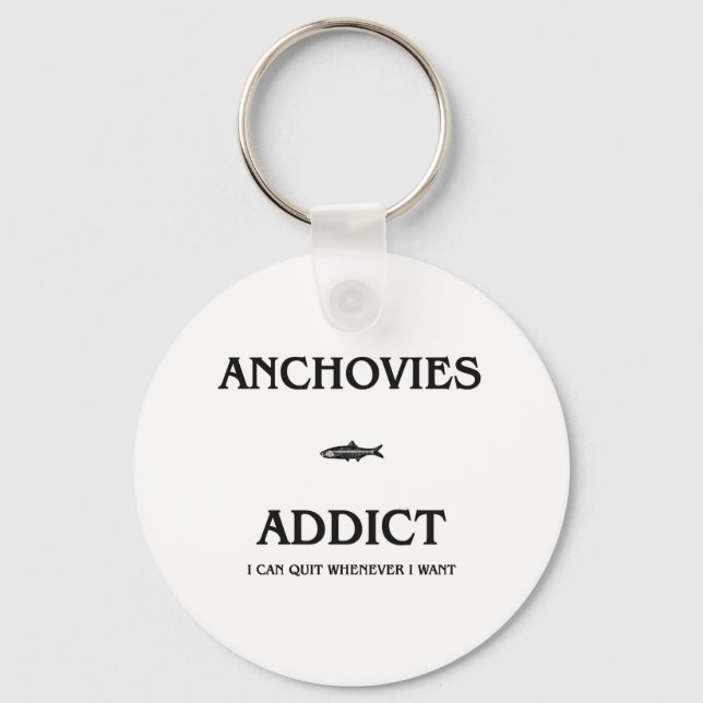 Chaveiro Anchovies Addicto (Frente)