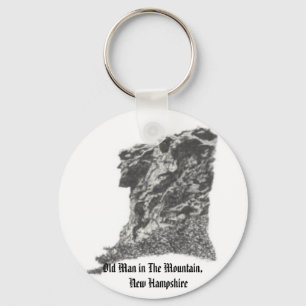 Chaveiro Ancião na montanha, esboço da caneta do artista 