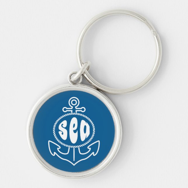 Chaveiro Âncora e o mar (Frente)