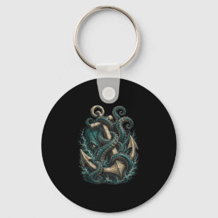 Chaveiro âncora Kraken monstro marinho tentáculos 