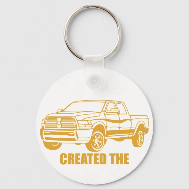 Chaveiro and on the 8th day god creared the square body and (Frente)