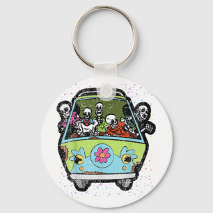 Chaveiro Andando Hippie Van Halloween Costume Retro Bones