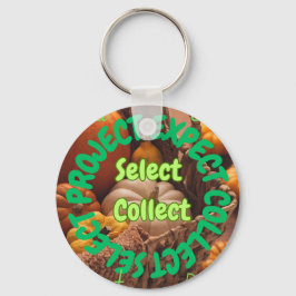 Chaveiro Anéis de chave de ícone vegetal- Selecionar Design